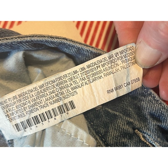 Fubu Forever 21 Jeans 26x31 Baggy Skater Raver Y2K Cargo Wide Leg - Picture 6 of 10